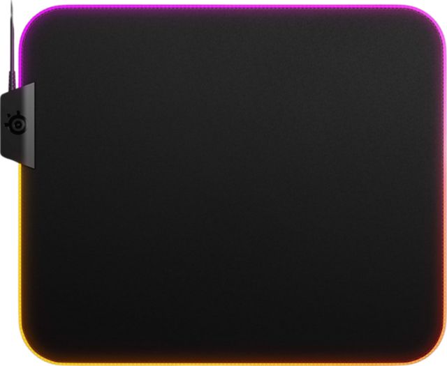 QcK Cloth Gaming Mouse Pad with Two Zones (Medium) (Black) - ONLINE ONLY