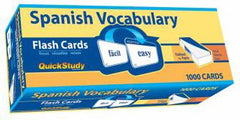 SPANISH VOCABULARY FLASH CARDS